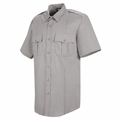 New Dimension Stretch Dress Shirt M Gray