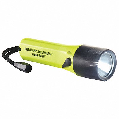 Handheld Flashlight Plastic Yellow 183lm