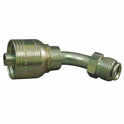 Crimp Fitting 45deg 1/4 ID 7/16 MFlare