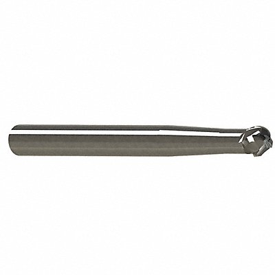 Ball End Mill Single End 3/16 Carbide