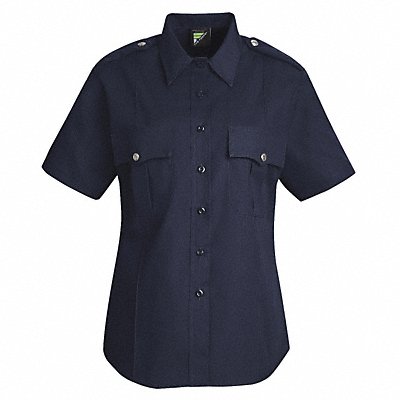 New Dimension Stretch Dress Shirt M Navy