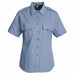 New Dimension Stretch Dress Shirt M Blue