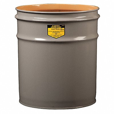 Open-Head Drum 4-1/2 gal Gray