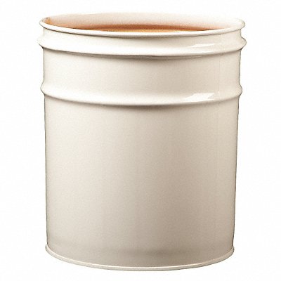 Open-Head Drum 4-1/2 gal White