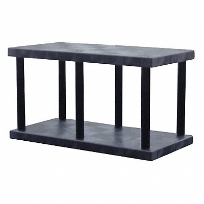 Plstc Shelf 24inx27inx48inShlfLdCp 425lb