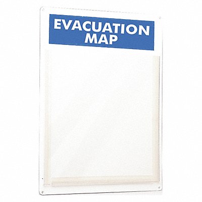 Evacuation Map Holder 15 x 11 In.