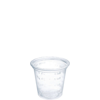 CUP,PLAS,MEDCL,1OZ,CLR