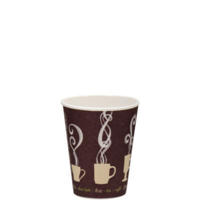 CUP,8OZ. DBL WALL PAPER