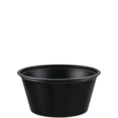 CUP,3.5OZ,SOUFFLE,BK