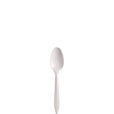 SPOON,PLASTIC,M-WGT,WHT