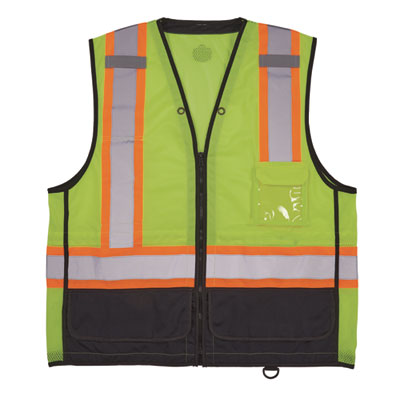 VEST,8251HDZBK LIME 4XL/5