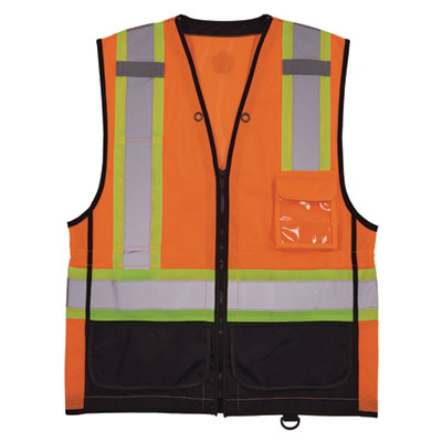 VEST,8251HDZBK ORANGE 4XL