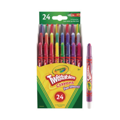 CRAYON,24CT,MINI,TWISTABL