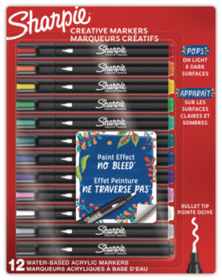 MARKER,BULLET,12PK,AST