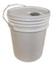 BUCKET,5 GAL W/LID,WH