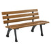 BENCH,4' PRK WITH BACK; T