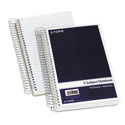 NOTEBOOK,5 SUB,9.5X6,WH