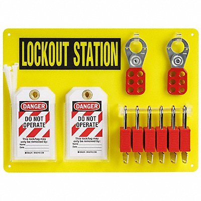 Lockout Station 0.1875 D 11.5 H 15.5 W