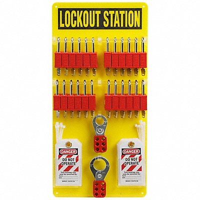 Lockout Station 0.035 D 23.5 H 11.5 W