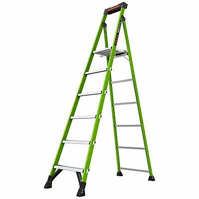 Stepladder 8ft H 1 W Platform 300 lb Cap