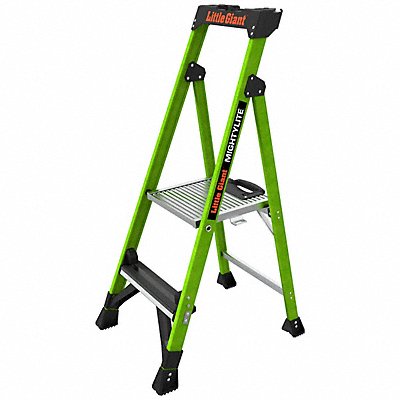 Stepladder 4ft H 1 W Platform 375 lb Cap