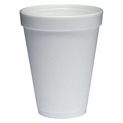 Disp Hot/Cold Cup 12 oz WH Foam PK1000