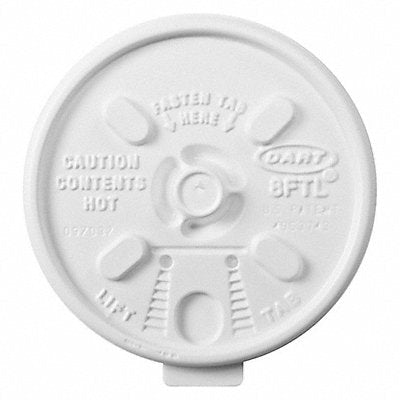 Disp Hot Cup Lid 8oz-10 oz White PK1000