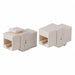 Inline Coupler RJ45 White Shielded