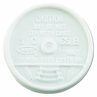 Hot/Cold Cup Lid 8 oz-10 oz White PK1000