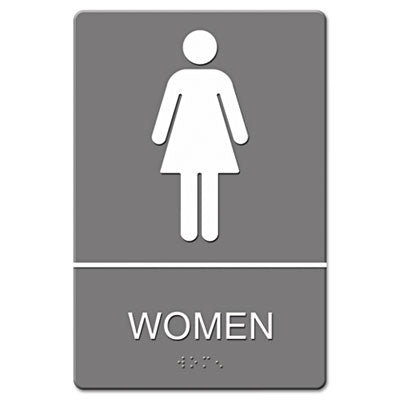 SIGN,WALL,ADA,WOMEN,GY