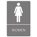 SIGN,WALL,ADA,WOMEN,GY