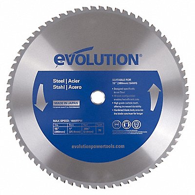 Mild Steel Cutting Blade 15 in 70 Teeth