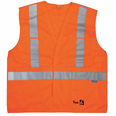 Flame Resist Vest Class 2 S/M Orange