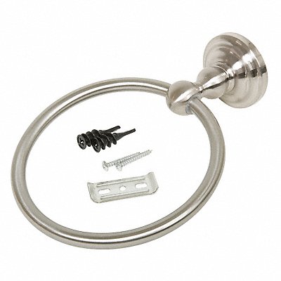 Towel Ring SS Zinc Satin Nickel