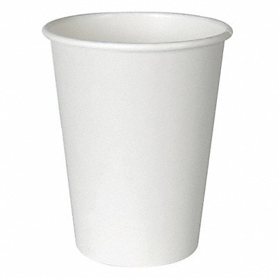 Disp Hot Cup 8 oz White Paper PK1000