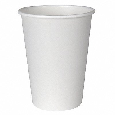 Disposable Hot Cup 12 oz WH PK1000