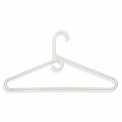 Heavyweight Hanger White Plastic PK3