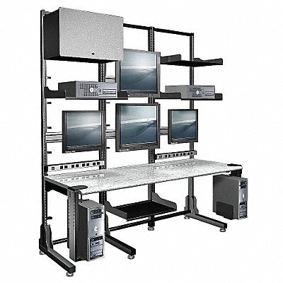 Triple Frame Computer Workstation