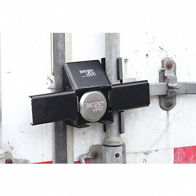 Padlock Guard 12in Hardened Steel Blk