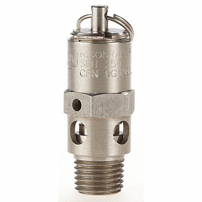 Safety Valve Hard Seat 1/4In 225 PSI SS