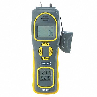 Pin/Pinless Moisture Meter with Temp/RH