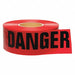 Barricade Tape Red/Black 1000 ft x 3 In