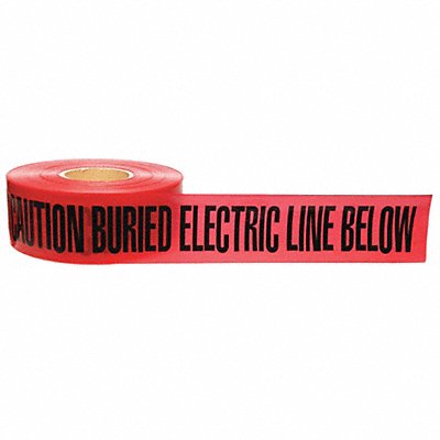 Underground Tape Red/Black 1000ft x 3 In