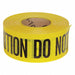 Barricade Tape Yellow/Black 500ft x 3 In