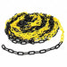 Plastic Chain 2 In x 100 ft Black/Yellow