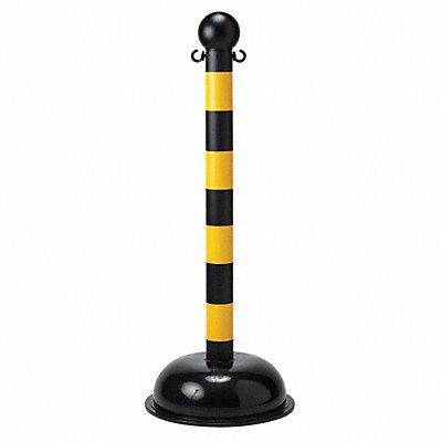 Striped Barrier Post 41 in H