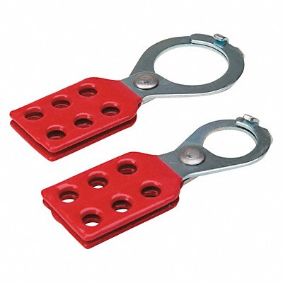 Lockout Hasp 6 Lock Red