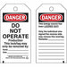 Danger Tag 5-3/4 x 3 In Cardstock PK25