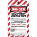 Danger Tag 7-1/2 x 4 In Plstc PK25