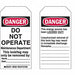 Danger Tag 5-3/4 x 3 In Cardstock PK25